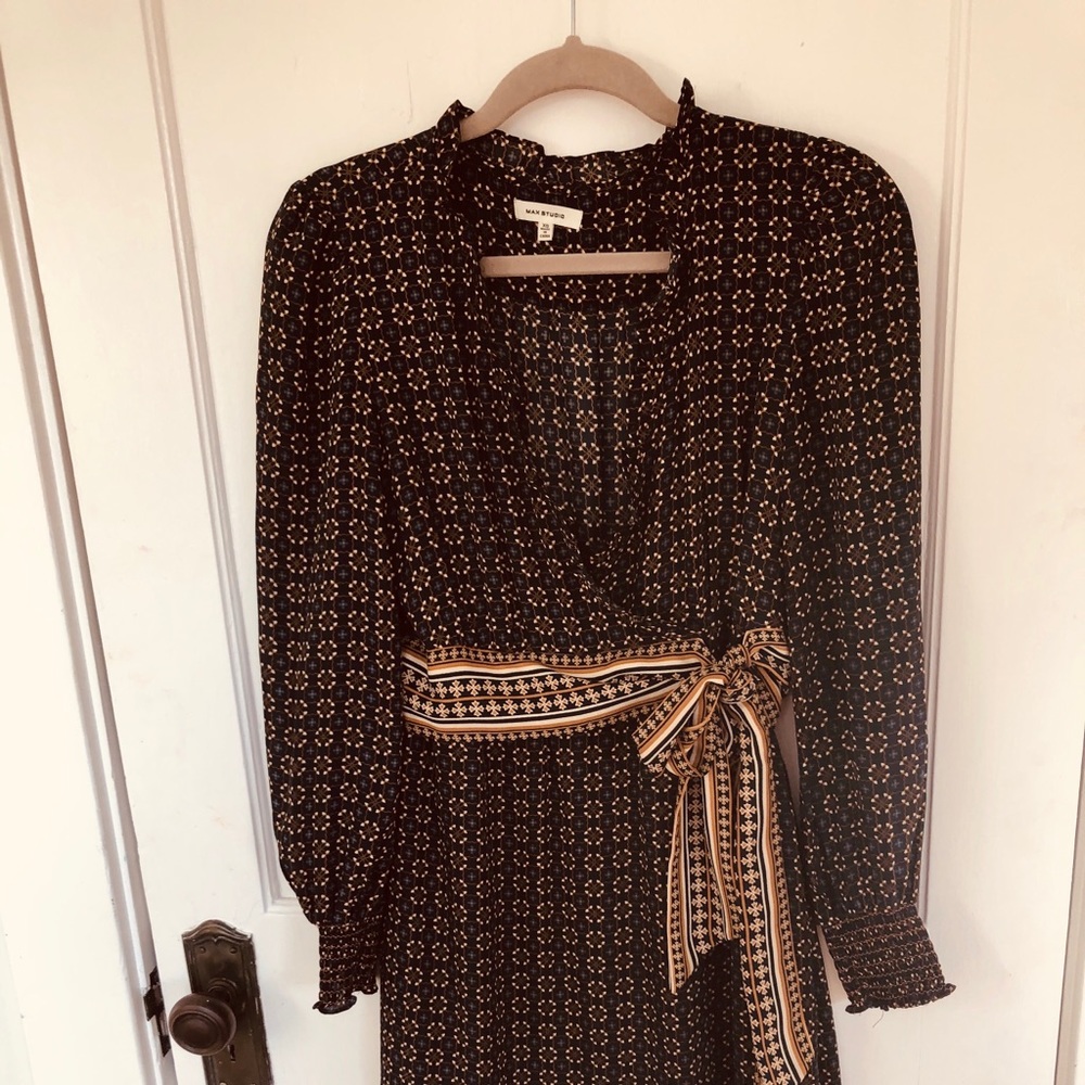 Max Studio Boho Wrap Dress